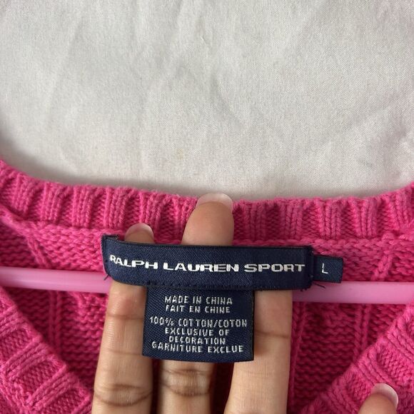 Ralph Lauren Sport 100% Cotton Cable Knit Sweater - Picture 7 of 13